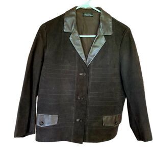 Vintage Gonzalo Suede Jacket Woman XS Boy L Petite Leather Street Western Cowboy